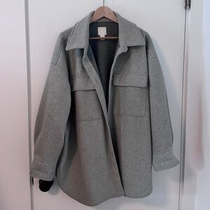 H&M Light Sage Green Shacket